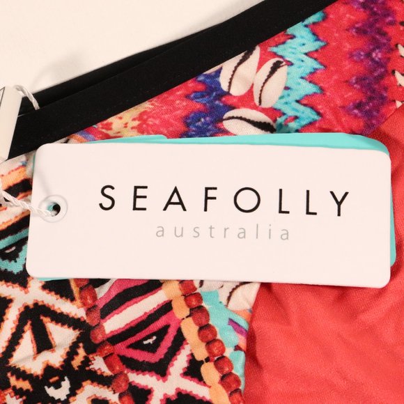 NWT Seafolly Desert Tribe Hipster Swim Bottom in Flame - Picture 6 of 10